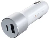 Ładowarki samochodowe - Zasilacz samochodowy Satechi 72W 1x USB 1x USB-C PD ST-TCPDCCS) Srebrny - miniaturka - grafika 1