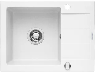 Pyramis Zlew SPARTA 59x44 1B 1D biały polarny 70027001 - Zlewy i komory gospodarcze - miniaturka - grafika 3