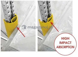 Tensator Osłona elastyczna nogi regału - Rack protector L - Pozostałe wyposażenie warsztatu - miniaturka - grafika 2