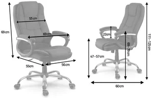 Fotel biurowy, krzesło biurowe Sofotel Fotel biurowy Sofotel Porto - materiałowy czarny 2438 - Fotele i krzesła biurowe - miniaturka - grafika 9