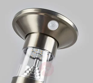 Lampenwelt com Lampa cokołowa LED Jalisa, solarna, czujnik - Lampy ogrodowe - miniaturka - grafika 5