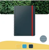 Notesy i bloczki - Leitz Notebook Cosy WireB L Ruled Grey 45270089 - miniaturka - grafika 1