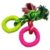 Zabawki dla psów - Yarro Ringo ze sznurem 7/15cm [Y0140] MS_15018 - miniaturka - grafika 1