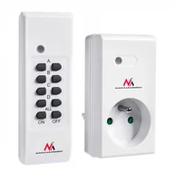 Gniazdka elektryczne - Maclean Gniazdko sterowane pilotem wew 1szt - programowalne + bateria do pilota MCE151 CEN-46756 - miniaturka - grafika 1