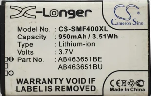 Cameron Sino Samsung SGH-ZV60 AB463651BABSTD 750mAh 3.77Wh Li-Ion 3.7V srebrny - Baterie do telefonów - miniaturka - grafika 3