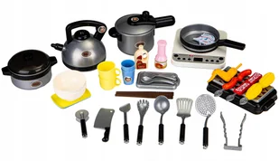 Zabawkowy Zestaw Do Gotowania Grillowania 40 el - Zabawki AGD - miniaturka - grafika 7