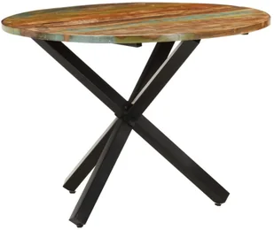 vidaXL Lumarko Okrągły stół jadalniany, 100x100x75 cm, lite drewno z odzysku 321682 - Stoły - miniaturka - grafika 2