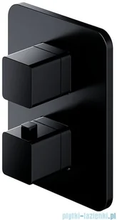 Omnires Parma zestaw podtynkowy natryskowy z termostatem czarny SYSPM11BL W magazynie) - Baterie podtynkowe Omnires Parma zestaw podtynkowy natryskowy z termostatem czarny SYSPM11BL W magazynie) - Baterie podtynkowe - miniaturka - grafika 5