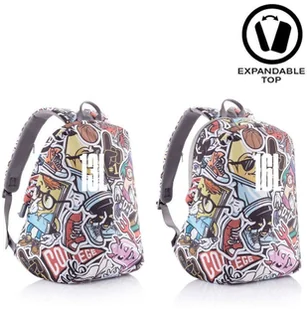 XD Design Plecak antykradzieżowy miejski XD Design Bobby Soft Art Art - graffiti P705.868 - Plecaki - miniaturka - grafika 9