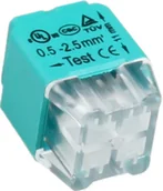 Kostki, złączki, wtyczki - Geberit instalacyjna wciskana 4-przewodowa dwurzędowa na drut 0,75-2,5mm2 IEC 300V/24A 10 szt. OR-SZ-8004/4/10 - miniaturka - grafika 1