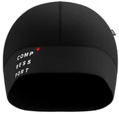Czapki i chusty sportowe męskie - Compressport Czapka biegowa HURRICANE BEANIE czarna - miniaturka - grafika 1