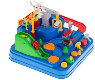 Tor przeszkód interaktywny parking wyścigi 4 autka KX6012 - Tory, garaże, parkingi - miniaturka - grafika 3