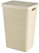 Kosze na bieliznę - Curver Kosz na bieliznę Jute 58 l kremowy 245976 - miniaturka - grafika 1