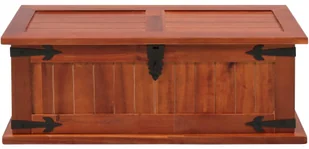 vidaXL Skrzynia, 60 x 25 x 22 cm, lite drewno akacjowe - Inne meble do salonu - miniaturka - grafika 5