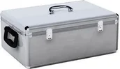 Pudełka i akcesoria na płyty CD - Media Range BOX77 CD/DVD-Koffer (500-fach) silber - miniaturka - grafika 1