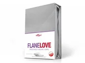 Prześcieradła - Darymex Prześcieradło flanelowe z gumką popielate 160x200 dx-160-pfl-05 - miniaturka - grafika 1