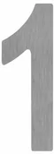Akcesoria do bram - Cyfra 1 z tworzywa 180 mm srebrna - miniaturka - grafika 1