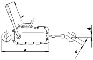 Vidaxl 102 RANG linowa ręczna z napędem dźwigowym udźwig 1,6 T długość liny 40 m) 10278702 78702-uniw - Wciągarki - miniaturka - grafika 2