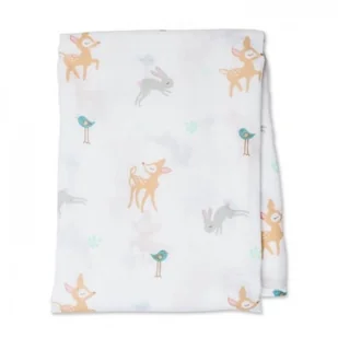 Lulujo, Kocyk muślinowy, 120x120 cm, Sarenka - Koce i narzuty dla dzieci - miniaturka - grafika 2