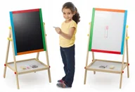 Tablice dla dzieci - Tablica Magnetyczna Kredowa Obrotowa 2w1 +gratisy - miniaturka - grafika 1