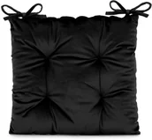 Poduszki na krzesła - Amelia Home Siedzisko poduszka na krzesło 40x40 Aleksa wygodna czarna AH/ALEKSA/BL/4040 - miniaturka - grafika 1