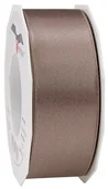 Pasmanteria - Unbekannt C.E. Pattberg satyna w kolorze taupe, 25 m tasiemka satynowa do pakowania prezentów, szerokość 40 mm, taśma do prezentów do dekoracji i majsterkowania, taśma dekoracyjna na prezenty, na każdą okazję 7184025-036 - miniaturka - grafika 1