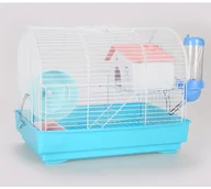Klatki dla gryzoni - PanamaPet Klatka dla gryzoni 33x23x26 cm biało/niebieska - miniaturka - grafika 1