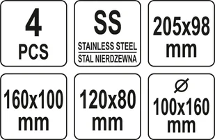 YATO SKROBAKI STOLARSKIE NIERDZEWNE KPL 4 SZT - Pozostałe narzędzia ogrodowe - miniaturka - grafika 3