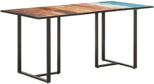 VidaXL Lumarko Stół jadalniany, 160 cm, lite drewno z odzysku 320694 VidaXL - Stoły - miniaturka - grafika 9