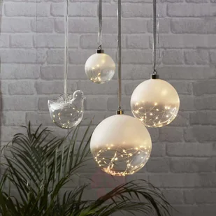 Best Season Kula dekoracyjna LED Glow matowa, 15 cm - Oświetlenie świąteczne - miniaturka - grafika 3