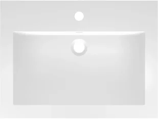 VidaXL Granitowa umywalka, 600 x 450 x 120 mm, biała 142964         VidaXL VidaXL - Umywalki - miniaturka - grafika 3