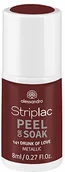 Lakiery do paznokci - Alessandro Striplac Peel or Soak Drunk of Love - lakier do paznokci LED w metalicznym bordowym kolorze - idealne paznokcie w 15 minut, 8 ml - miniaturka - grafika 1