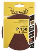 Akcesoria do elektronarzędzi - CONDOR Krążki ścierne CON-RP13Z-150 125mm P150 - miniaturka - grafika 1