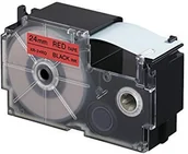 Papier do drukarek - Casio Taśma zamiennik XR-24RD1, 24mm x 8m, czarny druk / czerwony podkład - miniaturka - grafika 1