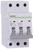 Akcesoria do kolektorów i fotowoltaiki - NOARK Wyłącznik nadprądowy typu slim 6 kA charakterystyka B 10 A 3-bieg. Ex9B40J 3P B10 - miniaturka - grafika 1