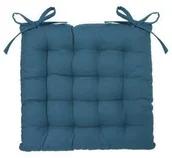 Poduszki ogrodowe - Atmosphera Poduszka na krzesło z wiązaniem 38 x 38 cm kolor morski 103851Q - miniaturka - grafika 1