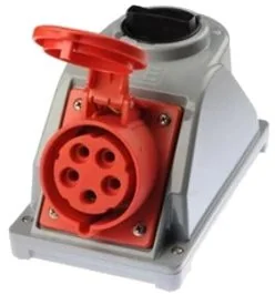 PCE POLSKA Gniazdo z wyłącznikiem COMBO-POL 16A 3P+Z+N 400V IP44 wył. L-0-P - Osprzęt siłowy - miniaturka - grafika 2