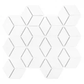 Płytki ceramiczne - Dunin Mozaika Mini Rombic White 48 - miniaturka - grafika 1