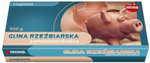 Mona Glina rzeźbiarska samoutw. ceglasta 500g - Masy plastyczne - miniaturka - grafika 2