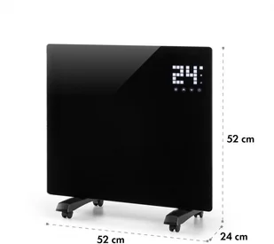 Klarstein Klarstein Bornholm Single Smart, grzejnik konwekcyjny, 1000 W, sterowanie przy użyciu aplikacji, czarny ACO7-BrnhlmSnglSmrtB - Ogrzewanie przenośne - miniaturka - grafika 2