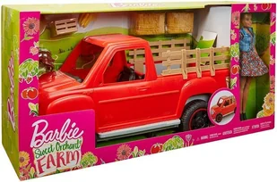 Mattel Barbie Auto Samochód Dla Lalki Pickup i Lalka Farmerka GFF52 A3b^ - Akcesoria dla lalek - miniaturka - grafika 6