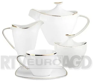 Porcelana MariaPaula ZESTAW DO KAWY 6/15 MARIAPAULA MODERNA KWADRATOWA GOLD - Serwisy do kawy i herbaty - miniaturka - grafika 2