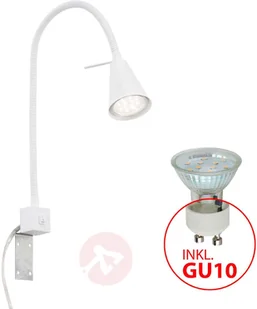 Briloner Kinkiet LED 2080 do montażu przy łóżku, biały - Lampy ścienne - miniaturka - grafika 2