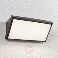 Lampy ogrodowe - Lampenwelt Kinkiet zewnętrzny LED Abby z czujnikiem - miniaturka - grafika 1