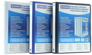 Donau Segregator ofertowy PP, A4/4RD/50, biały 2788504PL-09 - Segregatory - miniaturka - grafika 2