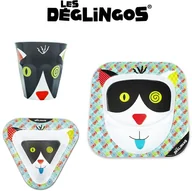 Zestawy naczyń dla dzieci - Les Deglingos Zestaw do jedzenia, Kot Charlos - miniaturka - grafika 1