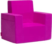 Fotele i pufy dla dzieci - Fotelik piankowy Classic różowy Kolory! - miniaturka - grafika 1
