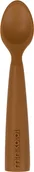 Sztućce dla dzieci - MINIKOIOI MINIKOIOI Łyżeczka silikonowa do nauki samodzielnego jedzenia WOODY BROWN kidyb2b.pl-2577-0 - miniaturka - grafika 1