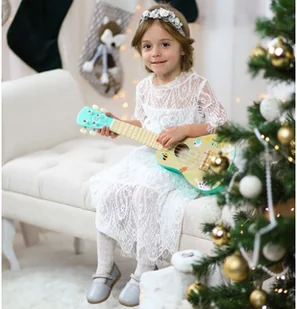 Woopie Lumarko Drewniane Ukulele Gitara Dla Dzieci 3+ TF571 Lek - Instrumenty muzyczne dla dzieci - miniaturka - grafika 4