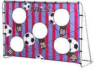 Piłka nożna - Nils NT7788 2w1 BRAMKA Z SIATKĄ I PANELEM DO CELOWANIA 215x150cm - miniaturka - grafika 1